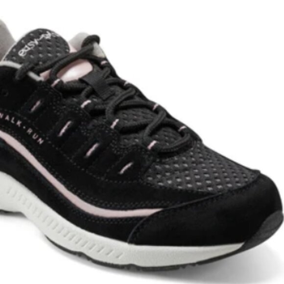 Easy Spirit/Romy Walking Shoe/Black/Peach Mesh/Size 6.5M - Picture 1 of 7
